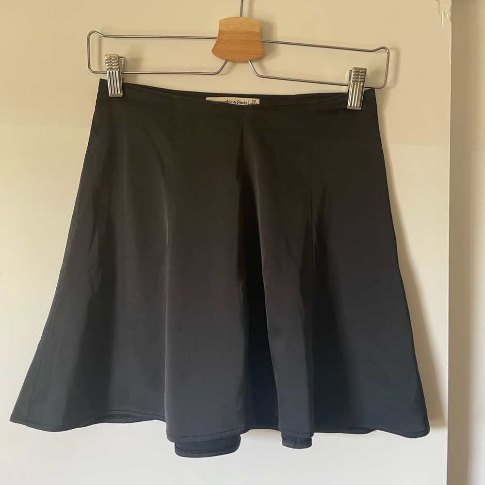 Abercrombie & Fitch Black Satin Skirt